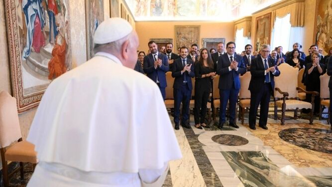 Francisco, con los empresarios españoles
