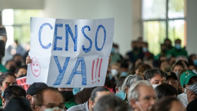Protestas por el palazamiento del censo en Bolivia