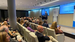 Santiago Portas, durante el acto de entrega de las ayudas del fondo Sabadell