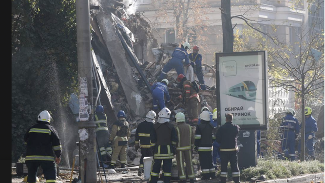 Ataque con drones en Kiev