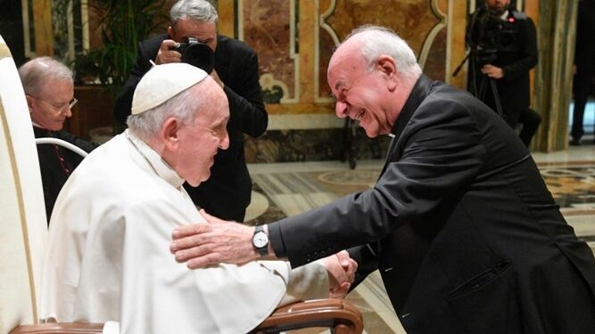 El Papa, con Paglia