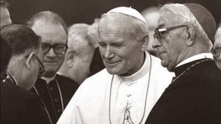 Juan Pablo II y el cardenal Tarancón