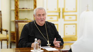 El patriarca Kirill y el secretario general del Consejo Mundial de Iglesias (CMI), Rev. Prof. Dr. Ioan Sauca