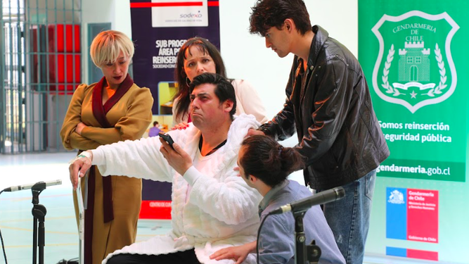 Un momento de la representación