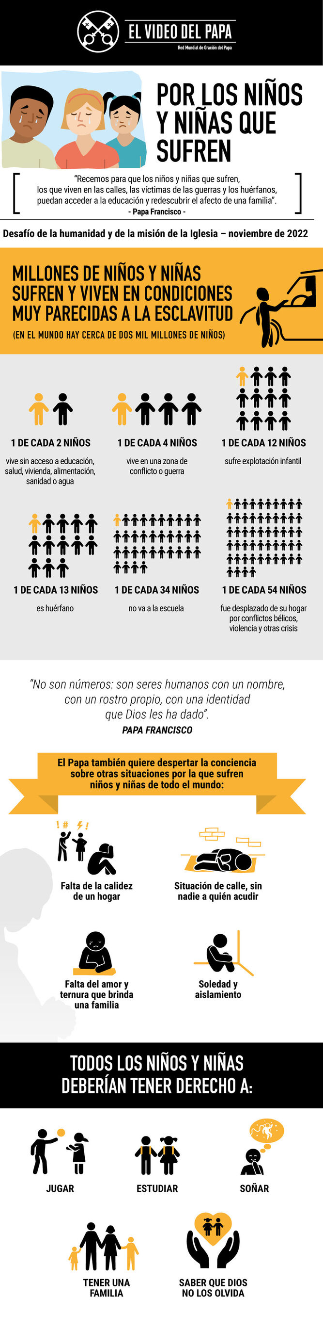 El vídeo del Papa