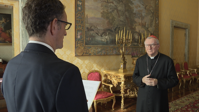 Un momento de la entrevista