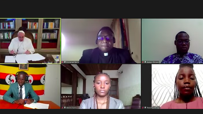 Encuentro on line de jóvenes africanos con el Papa