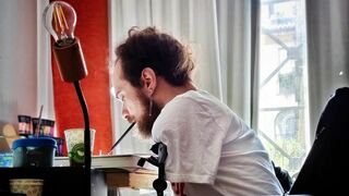 Francesco Canale, pintor con la boca