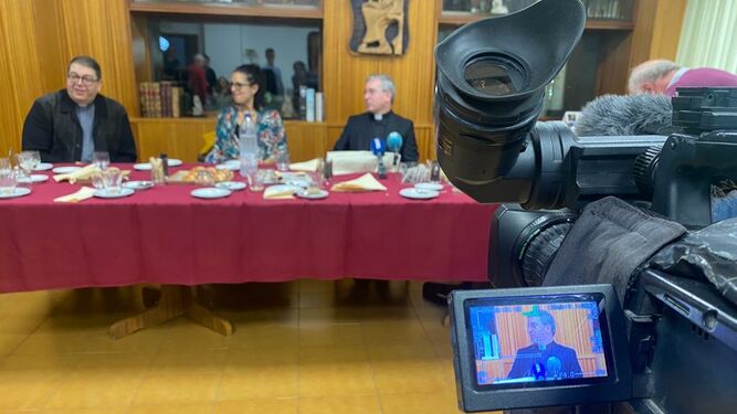 Fernando Prado, durante su encuentro con los medios en Madrid