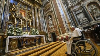 Francisco, por centésima vez en Santa María la Mayor