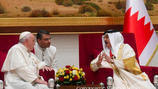 El Papa, con el rey de Bahrein