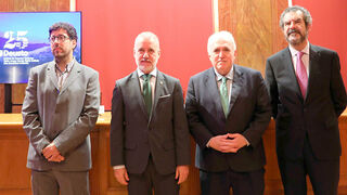 Gorka Urrutia, Iñigo Urkullu, José María Guibert y Felipe González Morales