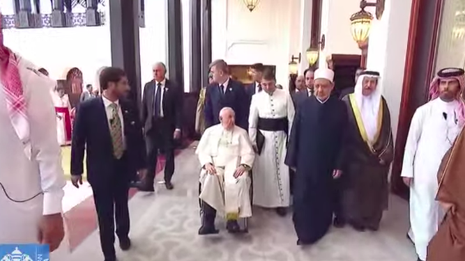 El Papa, con el Consejo Musulmán de Ancianos