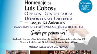 Luis Cobos: "una explicación de la génesis y la historia del Orfeón Donostiarra está en su tierra de origen"