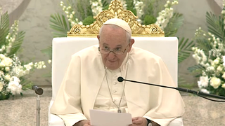 El Papa, en la iglesia de Baharein