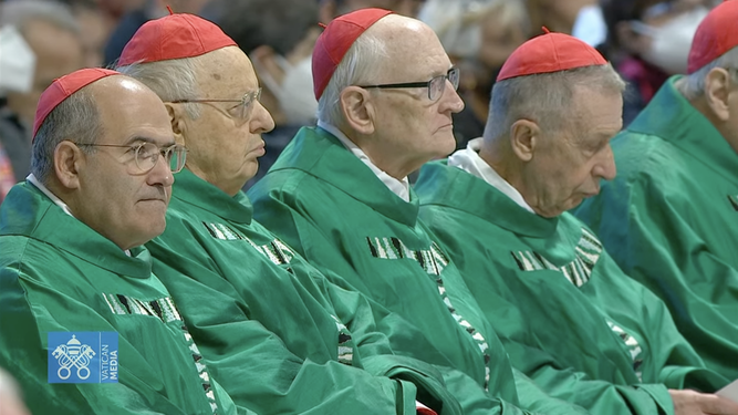 Cardenales en la misa en San Pedro