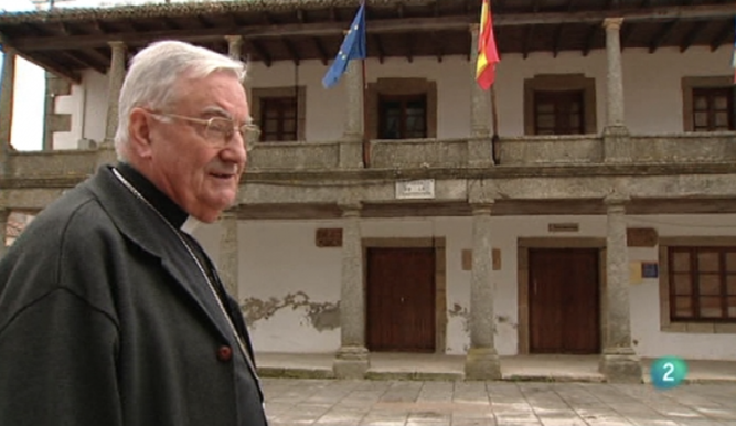 José Sánchez, durante la grabación del programa 'Pueblo de Dios' (La 2, RTVE)