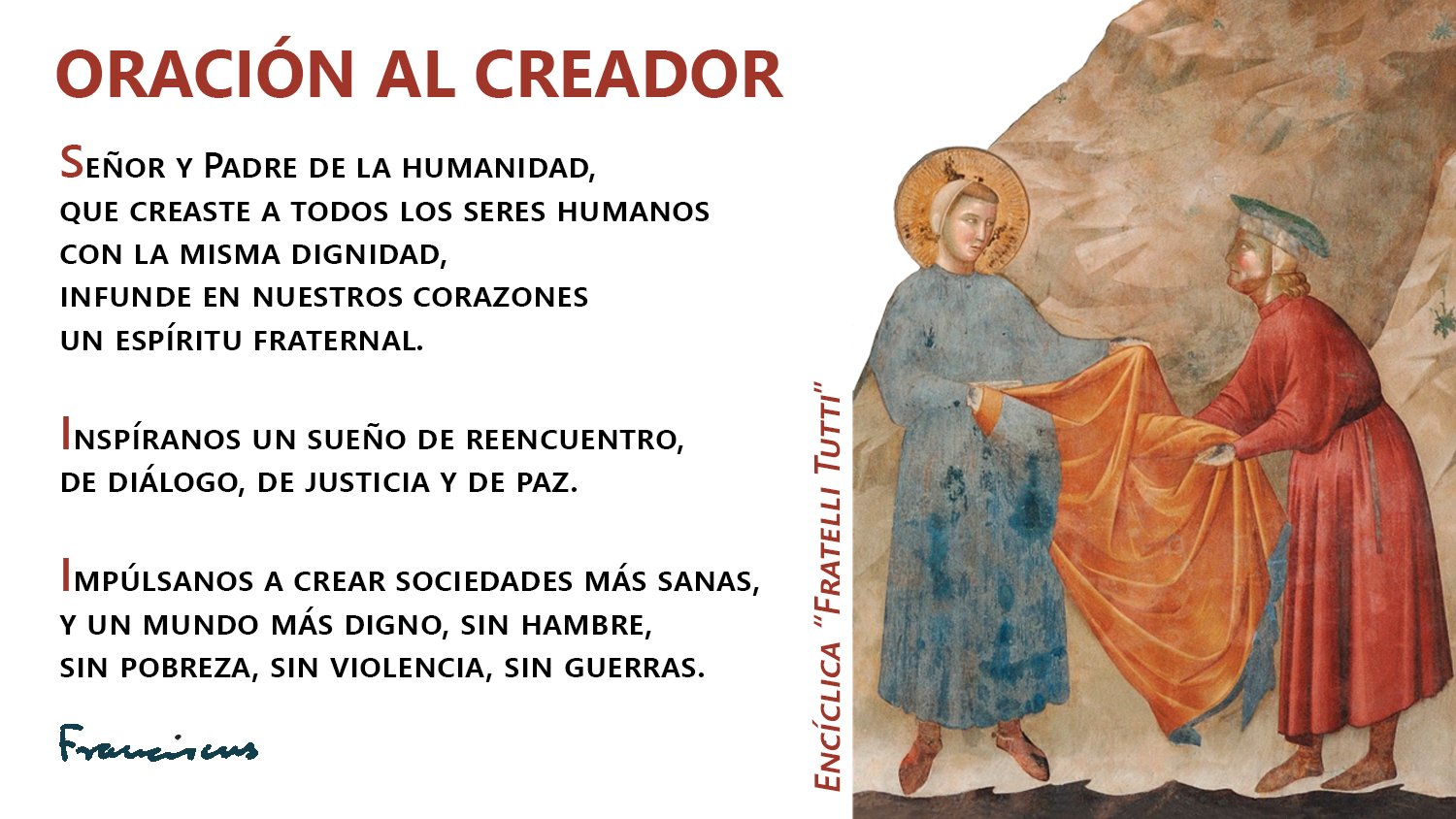 oración al creador