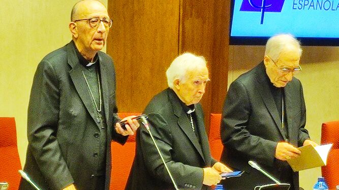 Omella, con Cañizares y Rouco