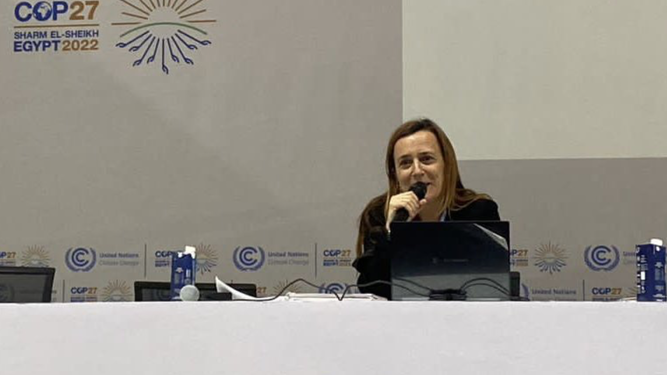 Amparo Alonso en la COP27