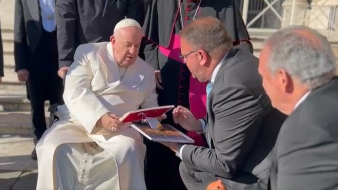 El alcalde de Mérida, con el Papa