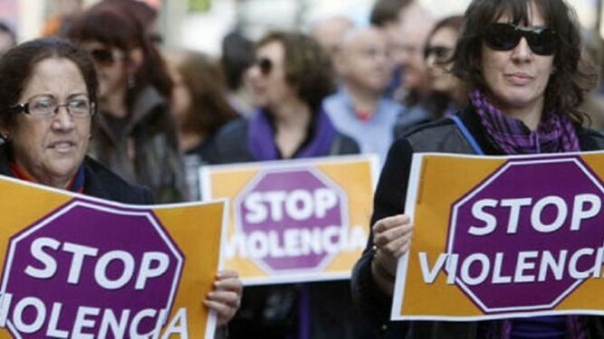 Manifestación contra la violencia de género