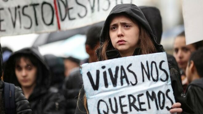 Manifestación contra la violencia machista