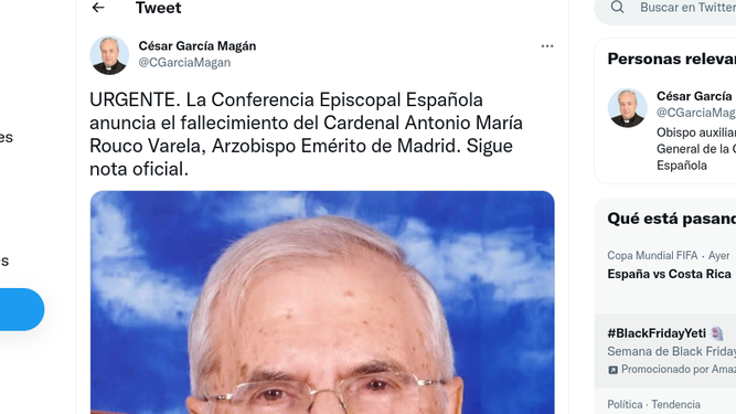 La cuenta 'fake' de García Magán