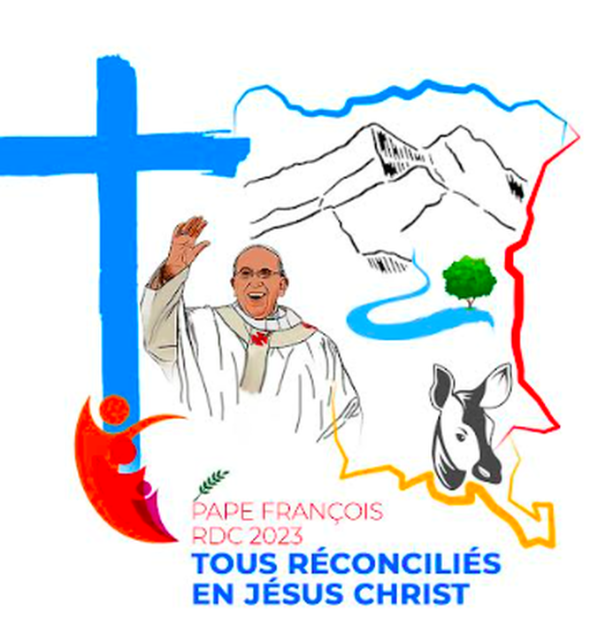 Logo y lema del viaje del Papa a Congo