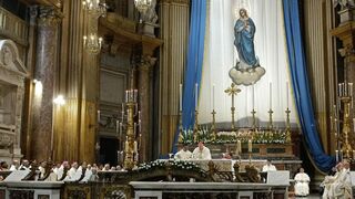 Misa del cardenal Sandri en Roma