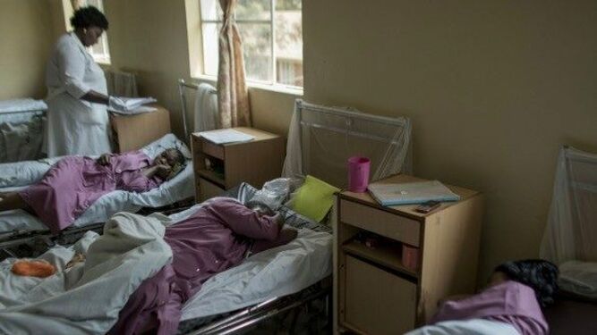 Pacientes en el Hospital Panzi