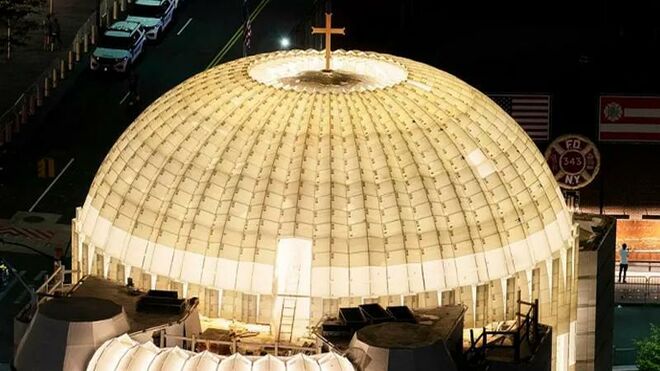 San Nicolás de Nueva York, reconstruida por Calatrava tras el atentado del 11-S