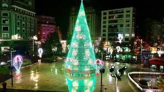 El árbol gana al belén