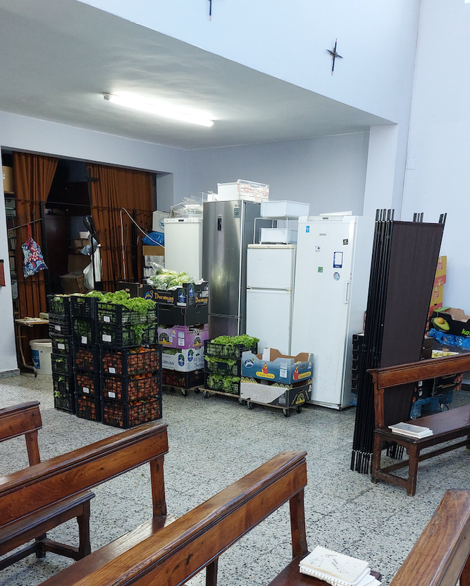 Banco solidario en la parroquia