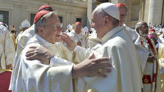 El cardenal Kasper y el papa Francisco