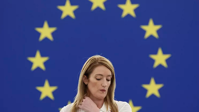 Roberta Metsola, presidenta del Parlamento europeo