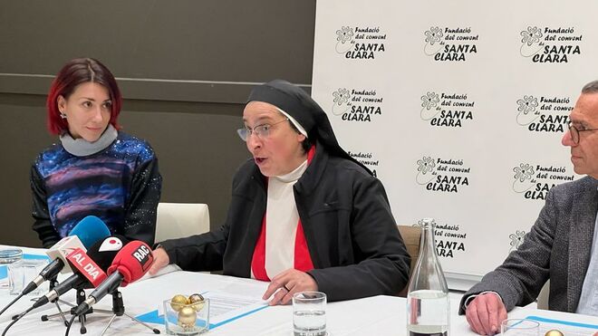 Sor Lucía Caram, durante la presentación de la memoria