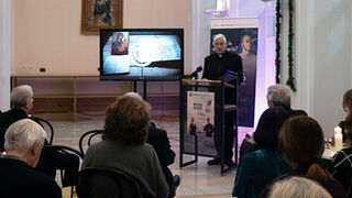 Arturo Sosa, sj., durante su encuentro con los medios