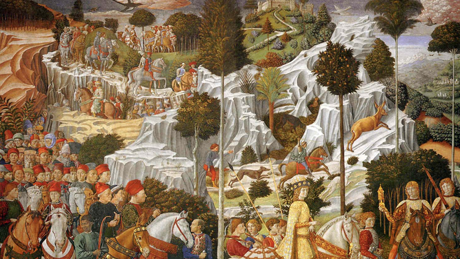 La cabalgata de los Reyes Magos, de Benozzo Gozzoli