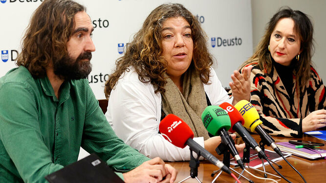 Braulio Gómez, María Silvestre e Iratxe Aristegi