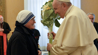 El Papa, en la audiencia a la delegación de los Premios Madre Teresa