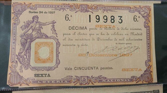 Primer cupón de la Lotería