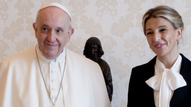 El Papa y Yolanda