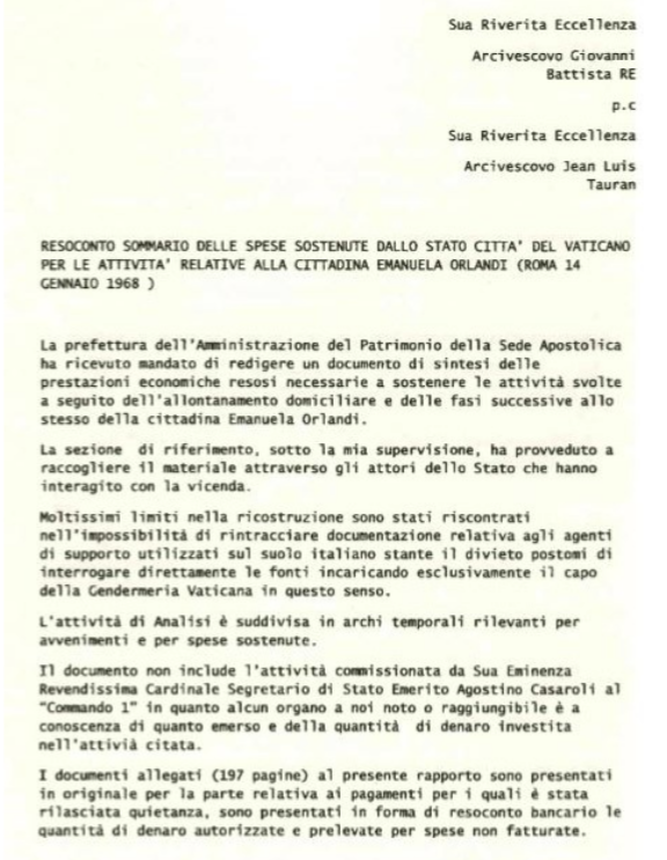 Documento Orlandi