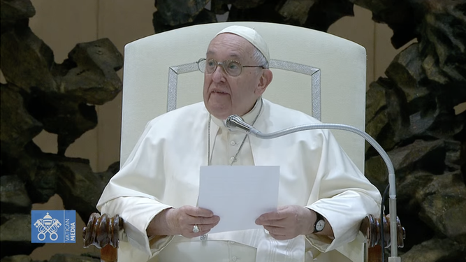 El Papa, en el saludo a los asistentes