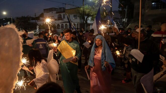 Navidad viviente en Saltillo