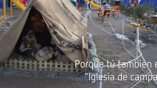 Una tienda de campaña en Belén