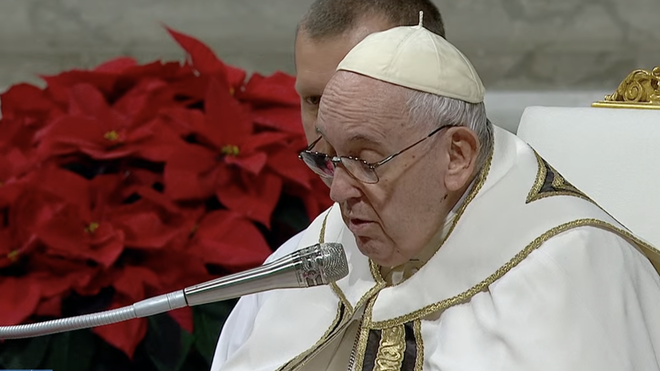 Homilía del Papa Francisco en la Misa del Gallo