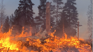 El templo ardió por completo