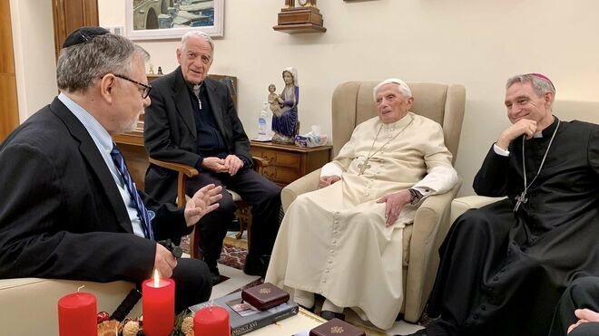 Última foto de Benedicto XVI, el 1 de diciembre
